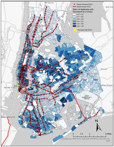 Figure 2: Applications by Location for Stuyvesant